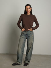 Pullover basic - moro