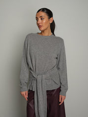 Pullover fascia in vita - Grigio