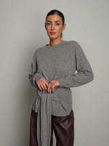 Pullover fascia in vita - Grigio