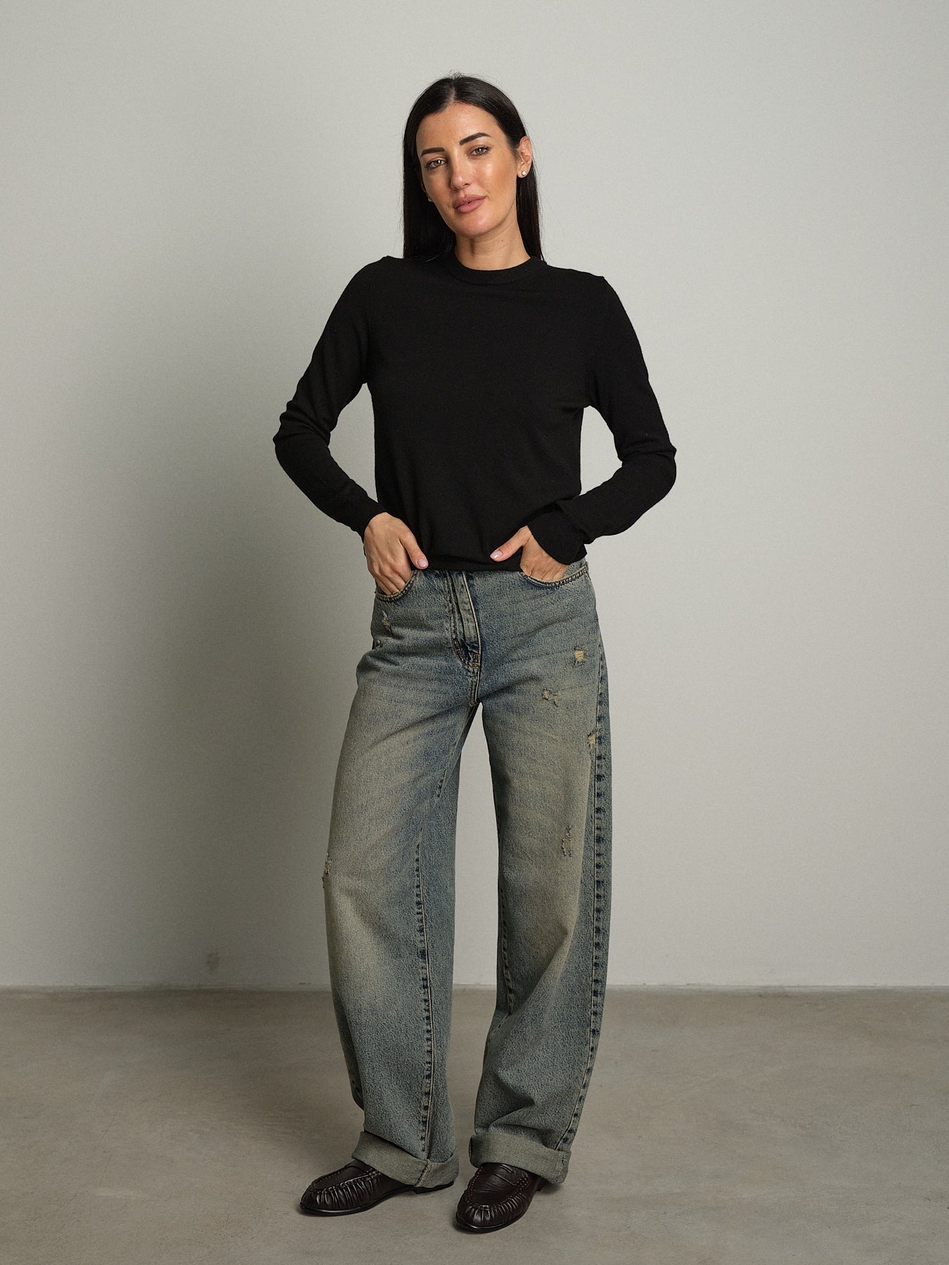 Pullover basic - Nero