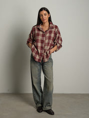 camicia check - Vinaccia