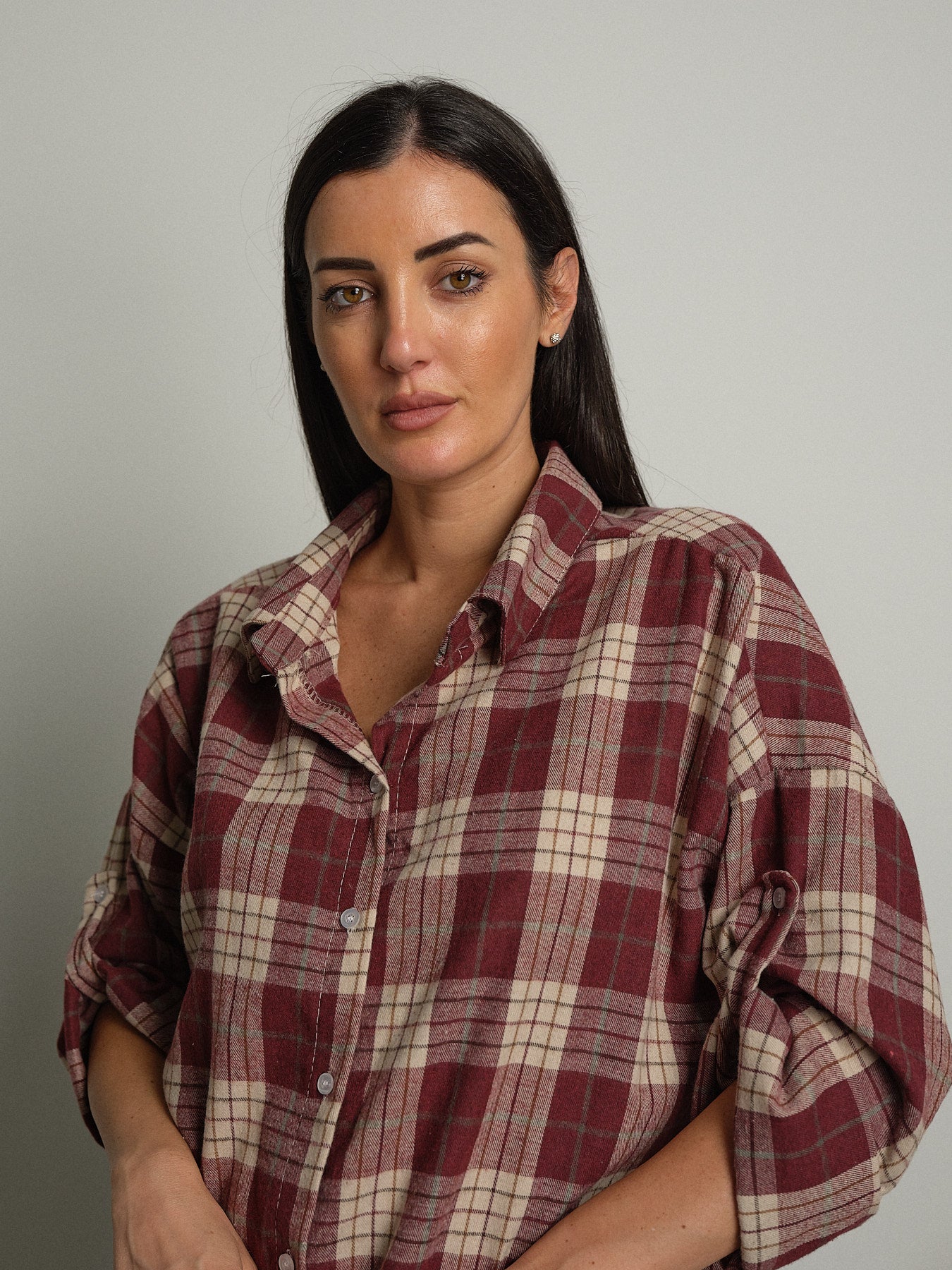 camicia check - Vinaccia