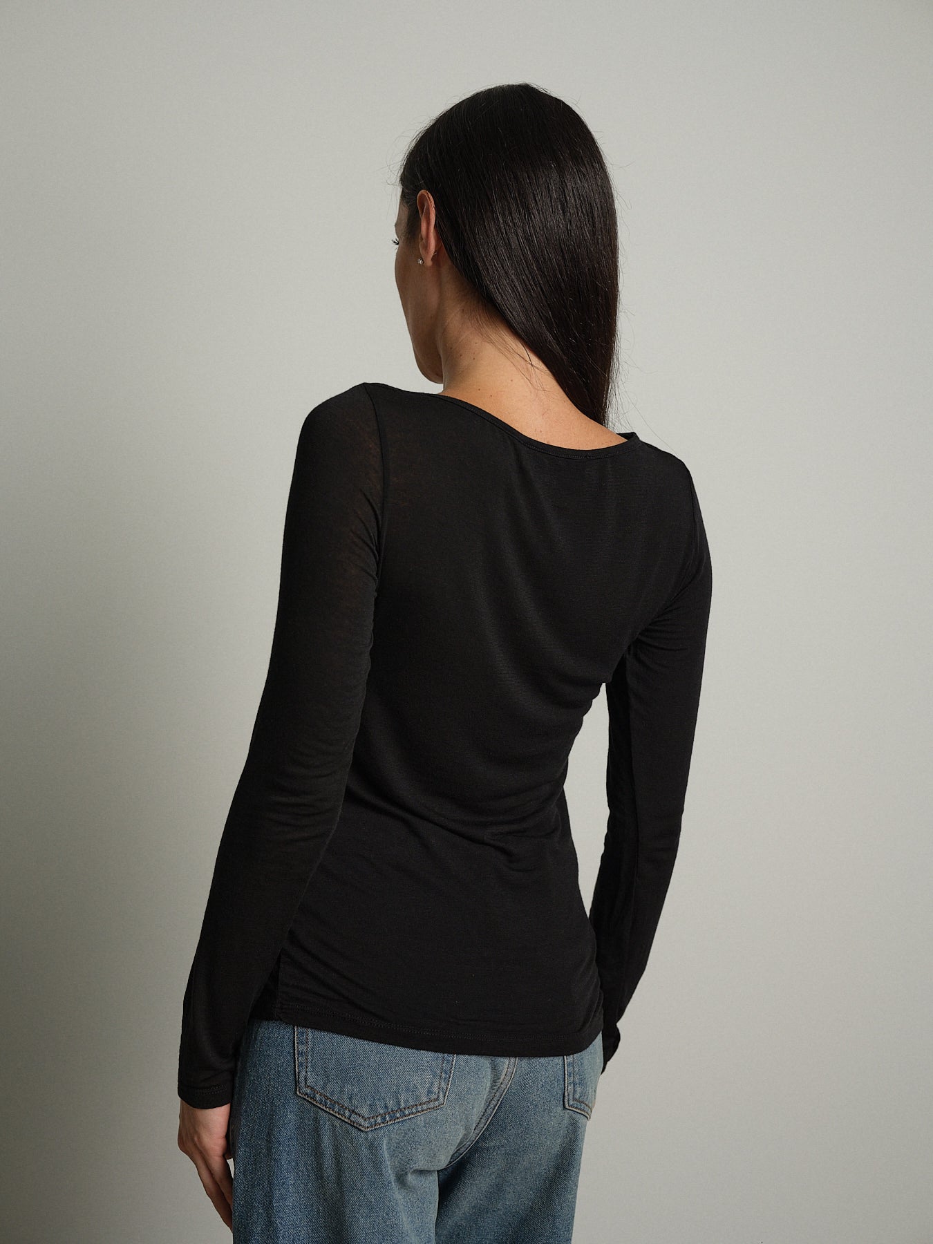 cashmerina drappeggio - Nero