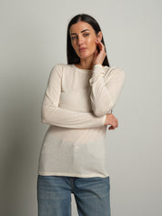 cashmerina girocollo - Burro