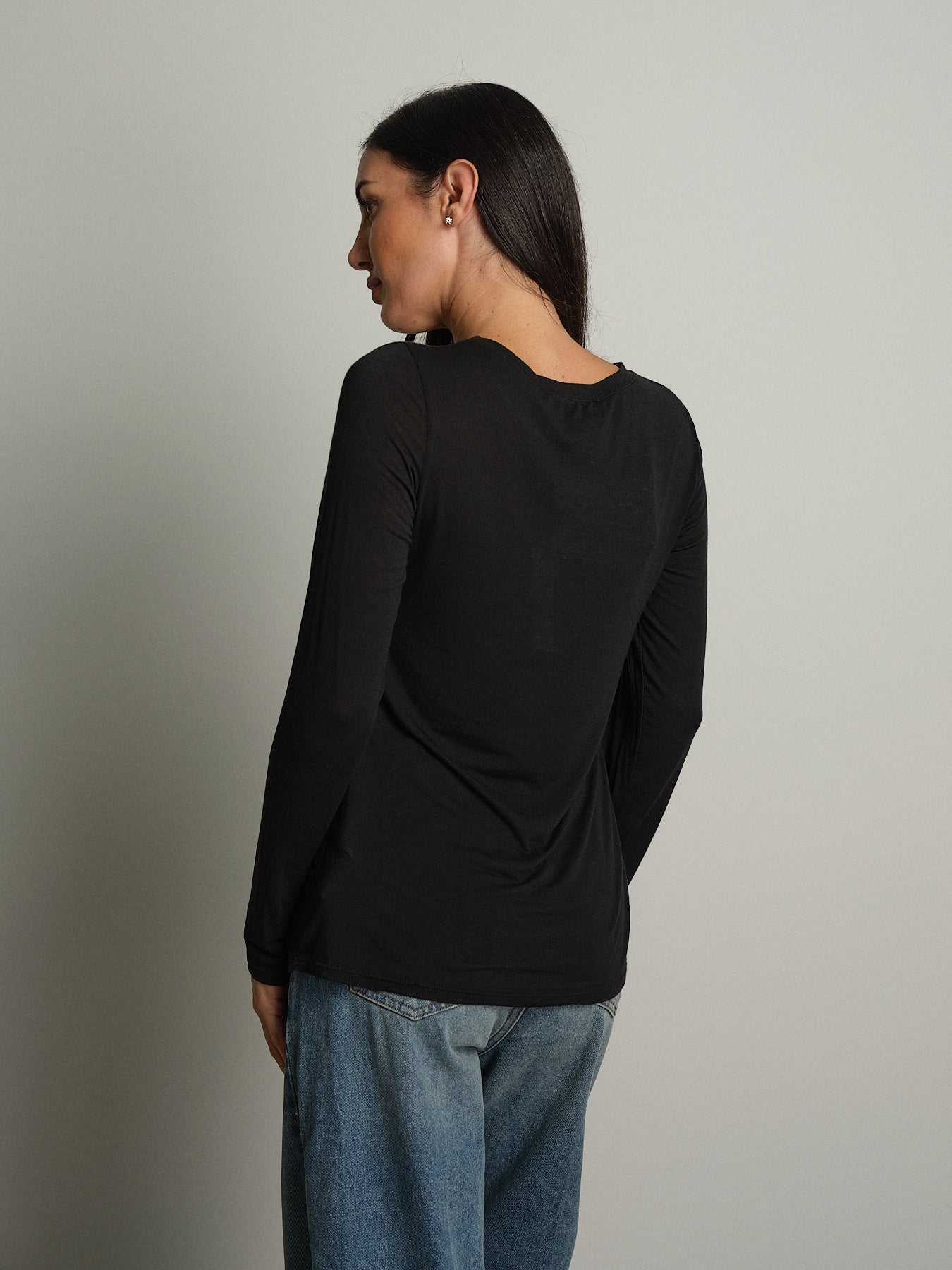 cashmerina girocollo - Nero