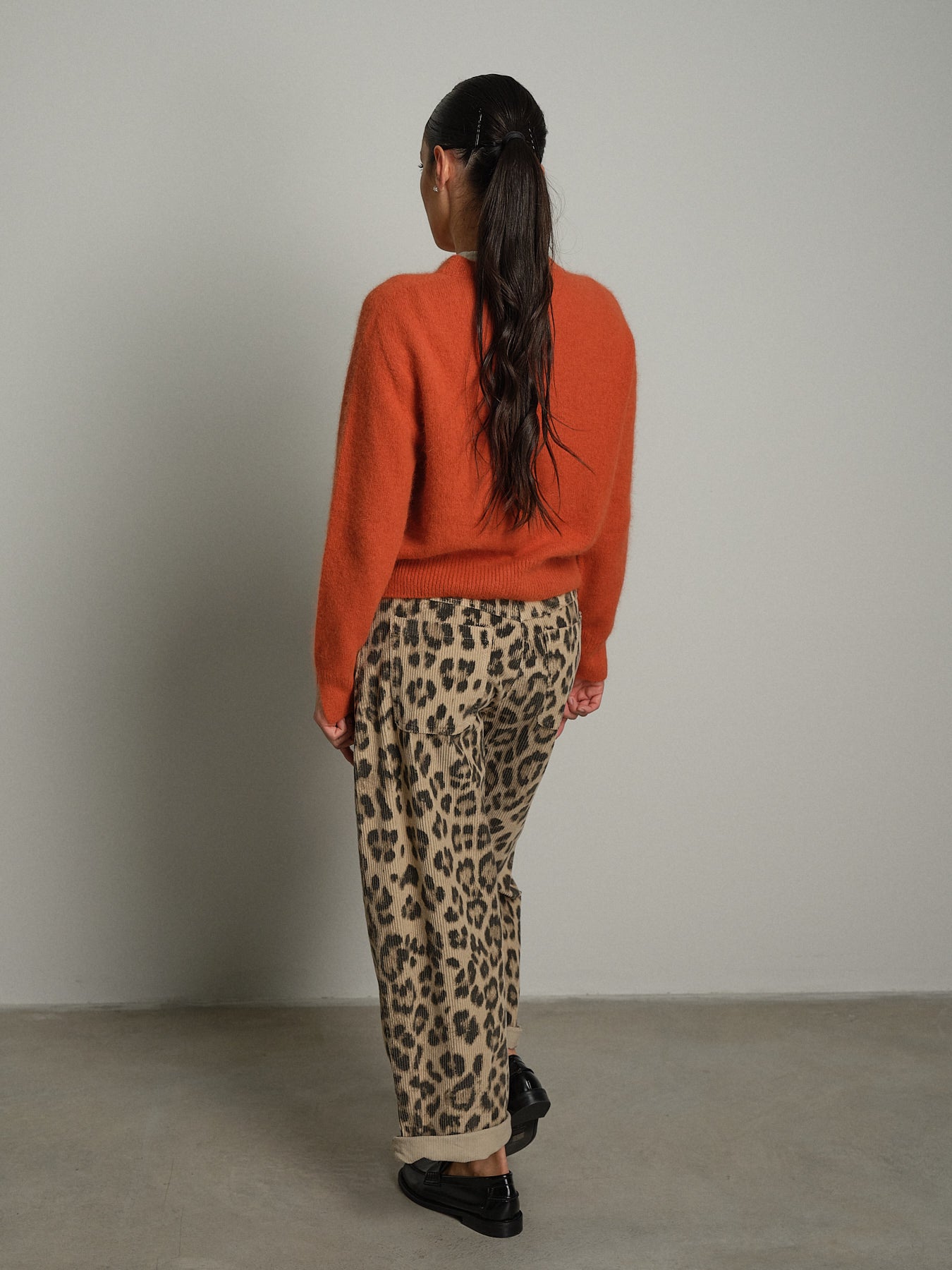 Cardigan angora - Arancio