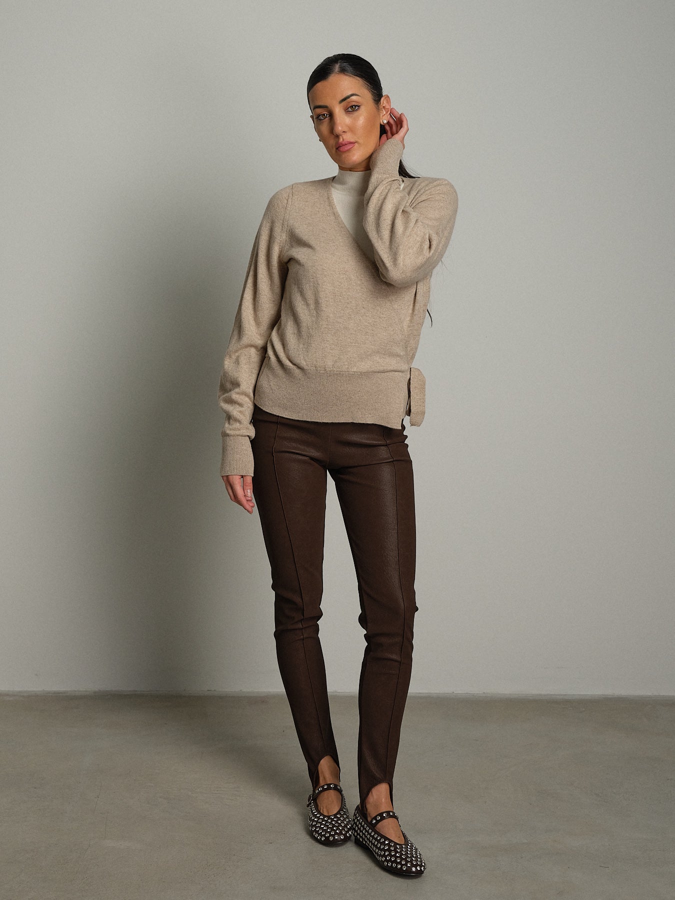 Cardigan ballerina - Beige