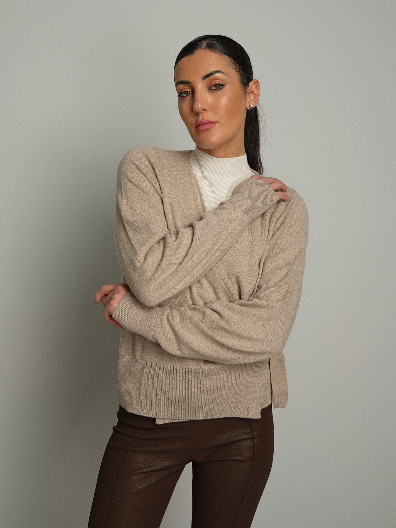 Cardigan ballerina - Beige