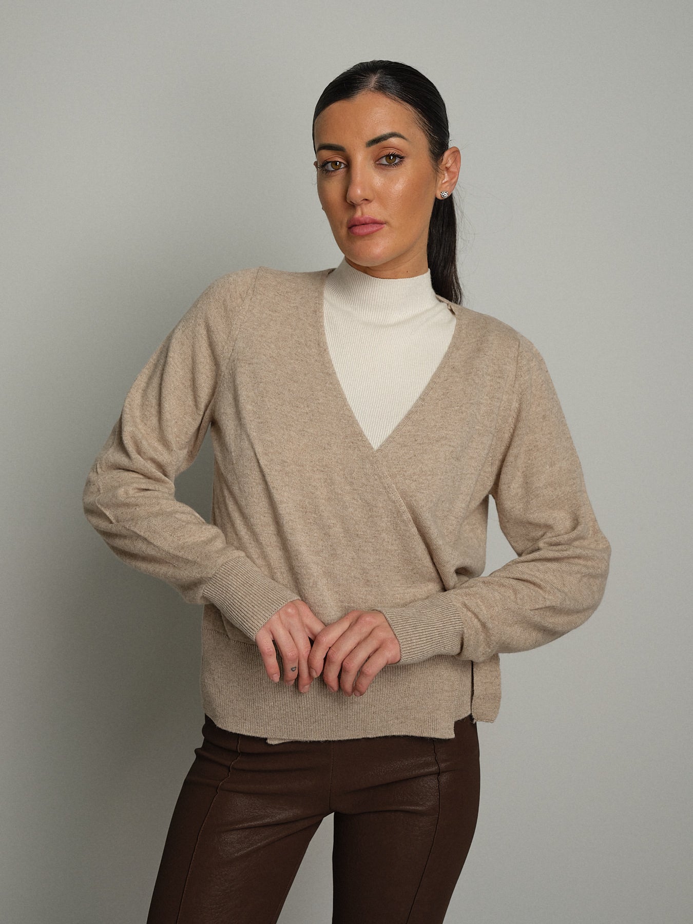 Cardigan ballerina - Beige