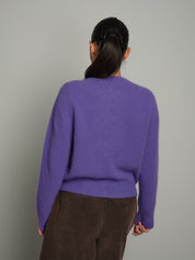 Cardigan angora - viola