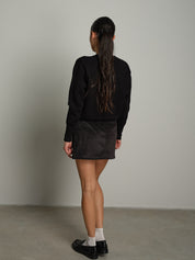 Cardigan rebecchina strutturato - nero