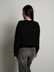 Pullover cuciture esterne - Nero