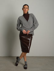 Cardigan ballerina - Grigio