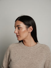Pullover girocollo pura lana - Beige