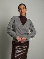 Cardigan ballerina - Grigio