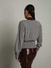 Cardigan ballerina - Grigio