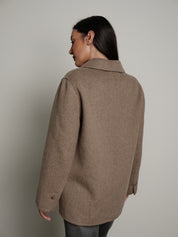 Giacca cappotto doppiopetto - Beige