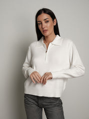 Polo zip - Panna