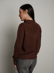 Polo zip - moro