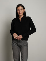 Polo zip - Nero