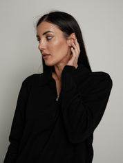Polo zip - Nero