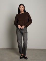 Pullover cuciture esterne - moro