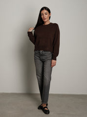Pullover cuciture esterne - moro