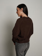 Pullover cuciture esterne - moro