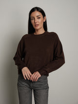 Pullover cuciture esterne - moro