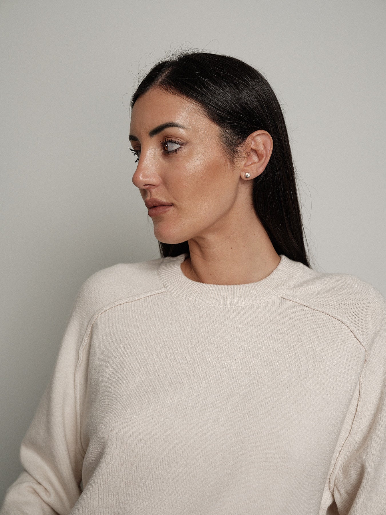 Pullover cuciture esterne - Burro