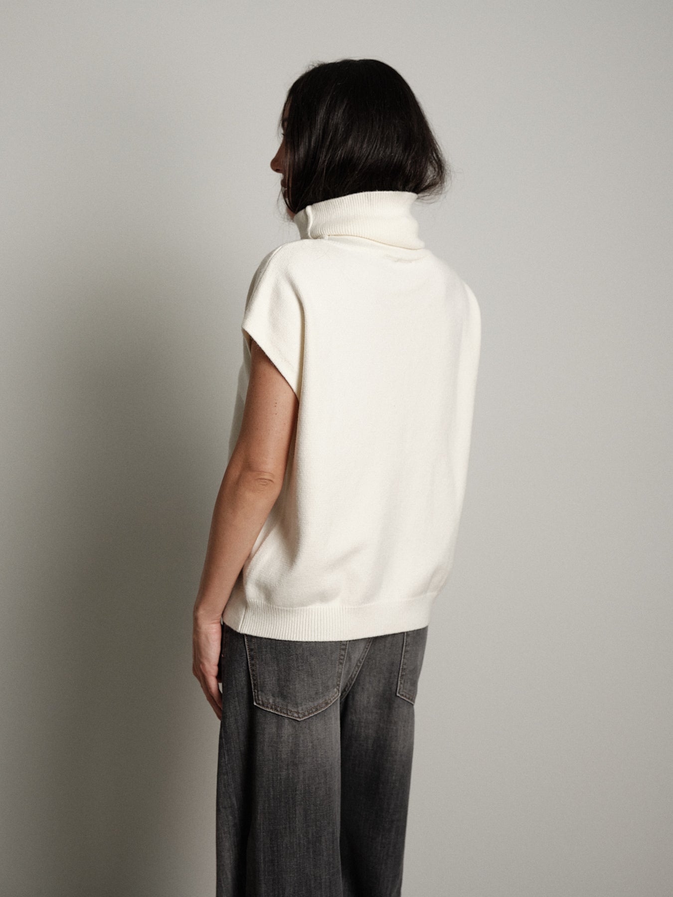 gilet dolcevita - Burro
