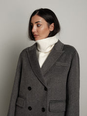 Giacca cappotto doppiopetto - Grigio