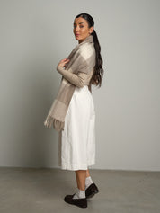 Sciarpa quadro PREORDINE 02/11 - Beige