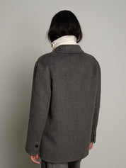 Giacca cappotto doppiopetto - Grigio