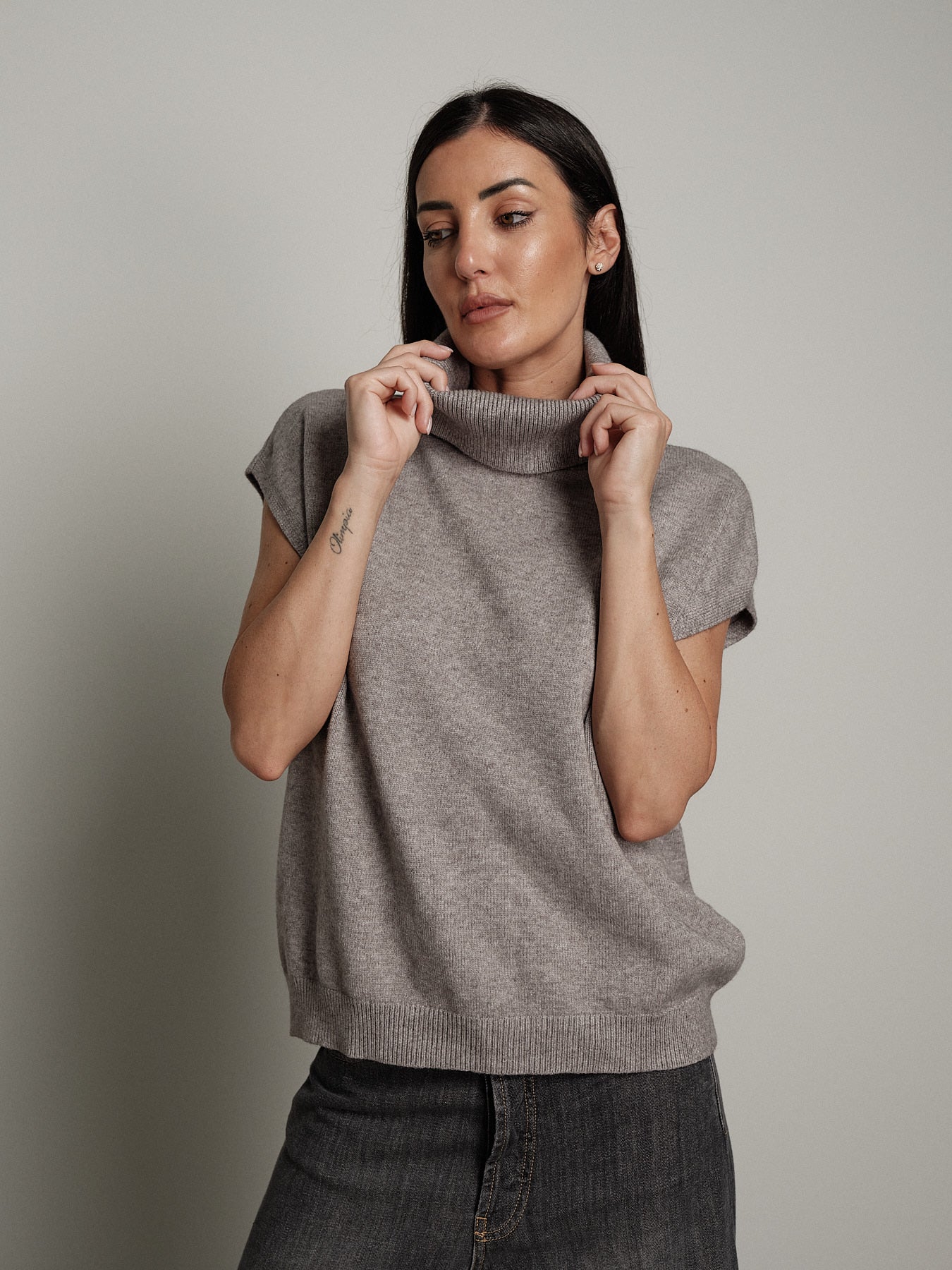 gilet dolcevita - Grigio