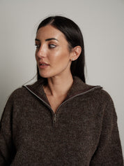 dolcevita mezza zip - moro
