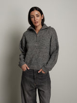 dolcevita mezza zip - Grigio