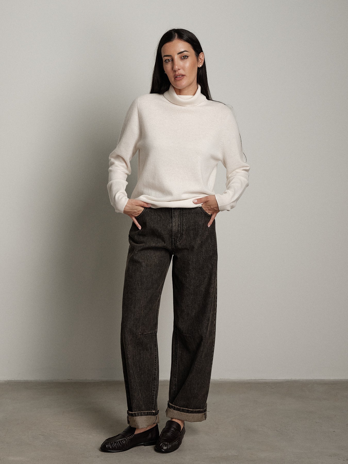 Jeans judo sabbiato - Nero