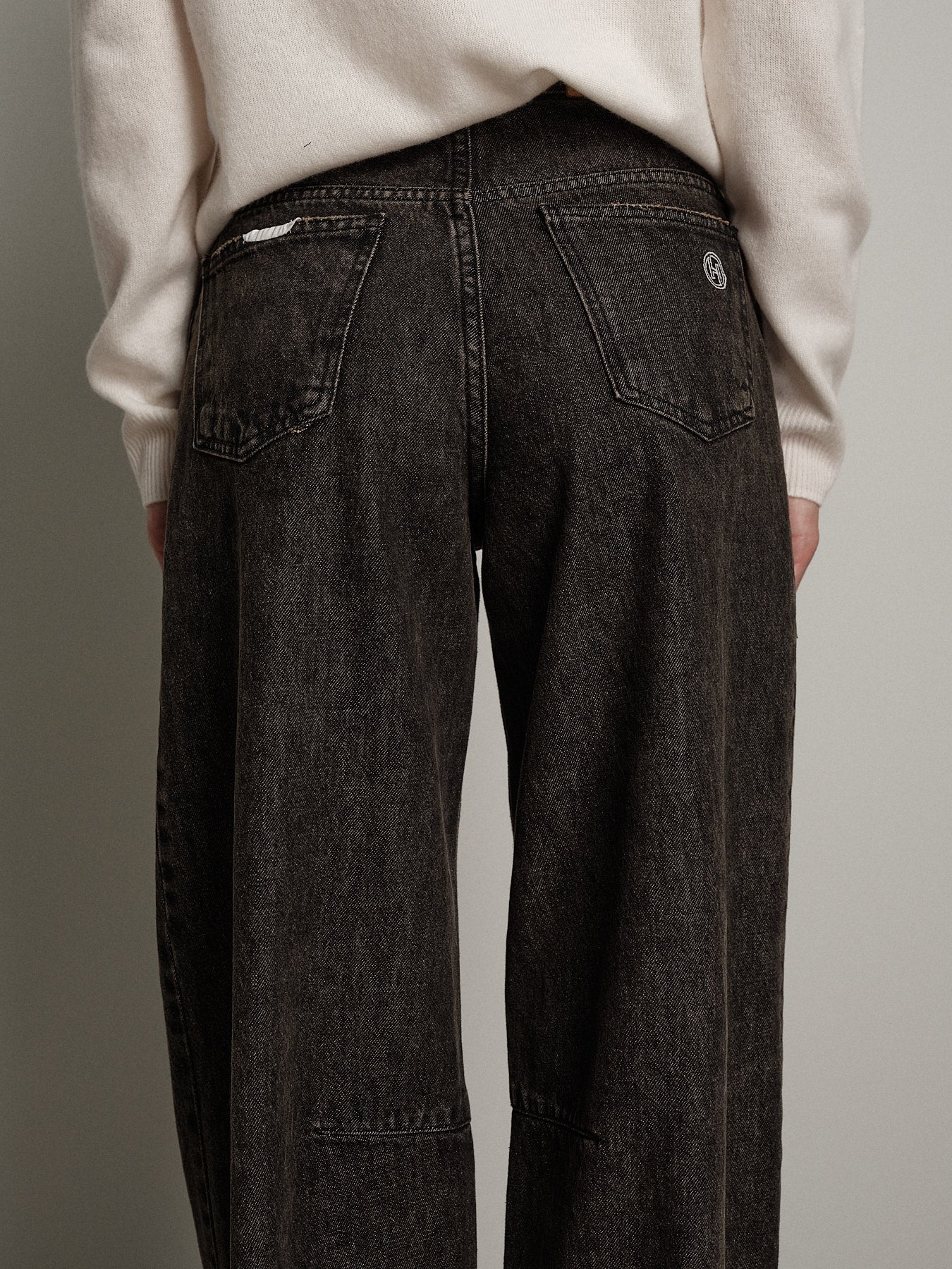 Jeans judo sabbiato - Nero