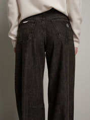 Jeans judo sabbiato - Nero