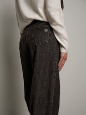 Jeans judo sabbiato - Nero