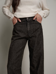 Jeans judo sabbiato - Nero