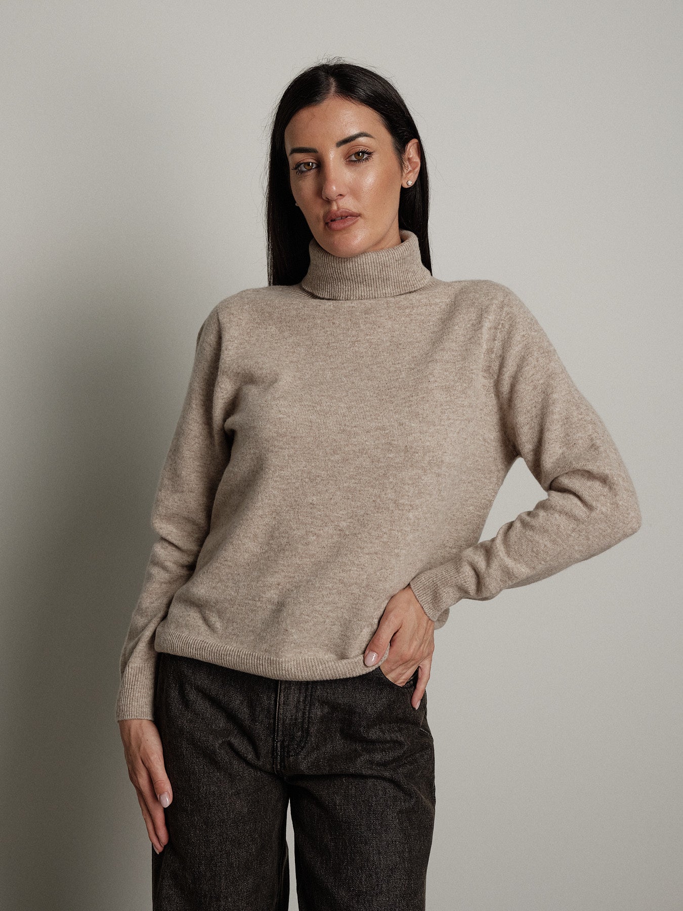 dolcevita basico pura lana - Beige