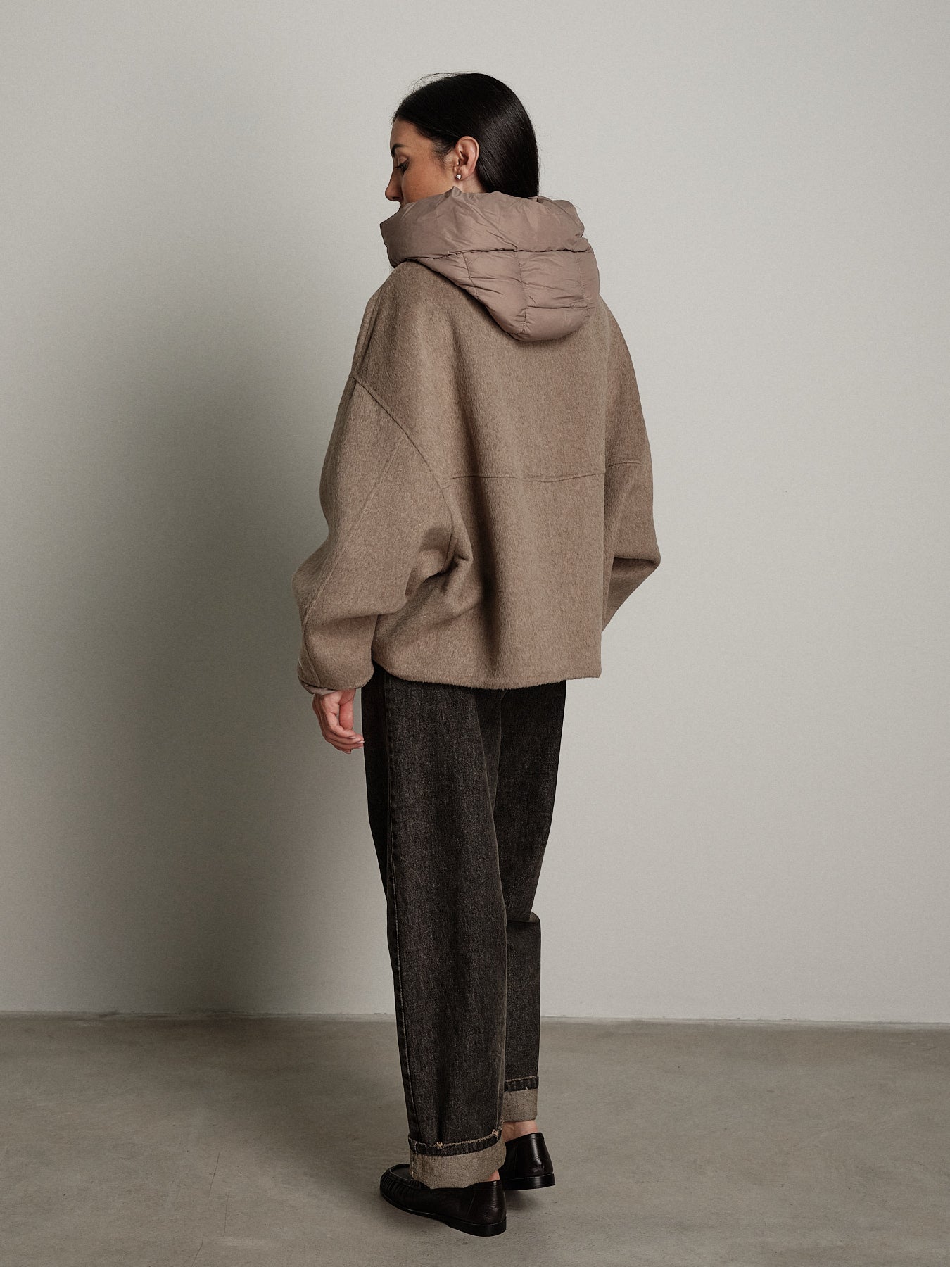 Bomber cappuccio removibile - Cammello