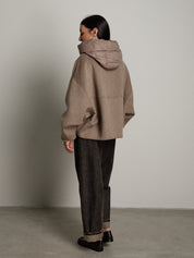 Bomber cappuccio removibile - Cammello