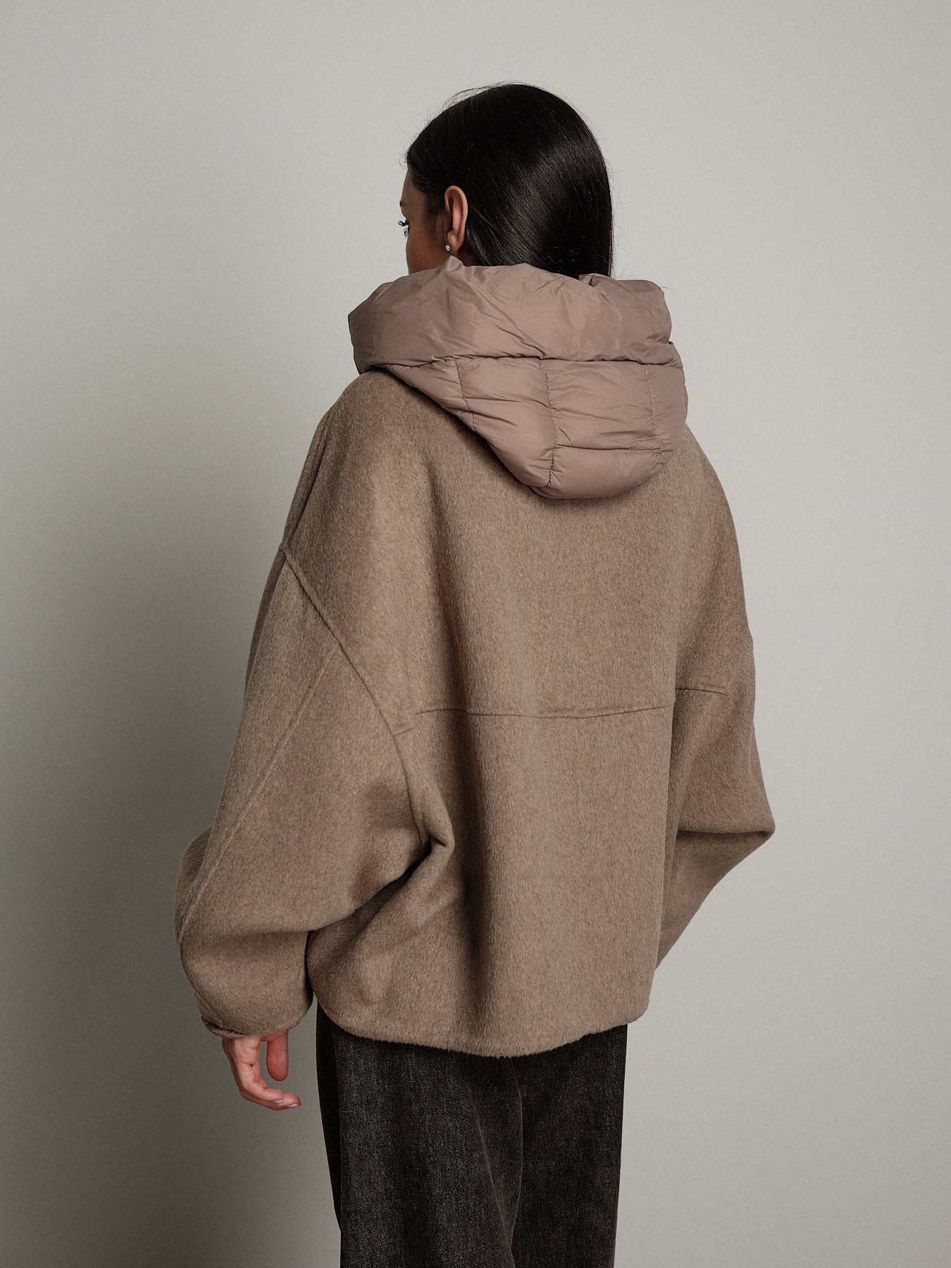 Bomber cappuccio removibile - Cammello