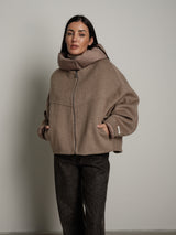 Bomber cappuccio removibile - Cammello
