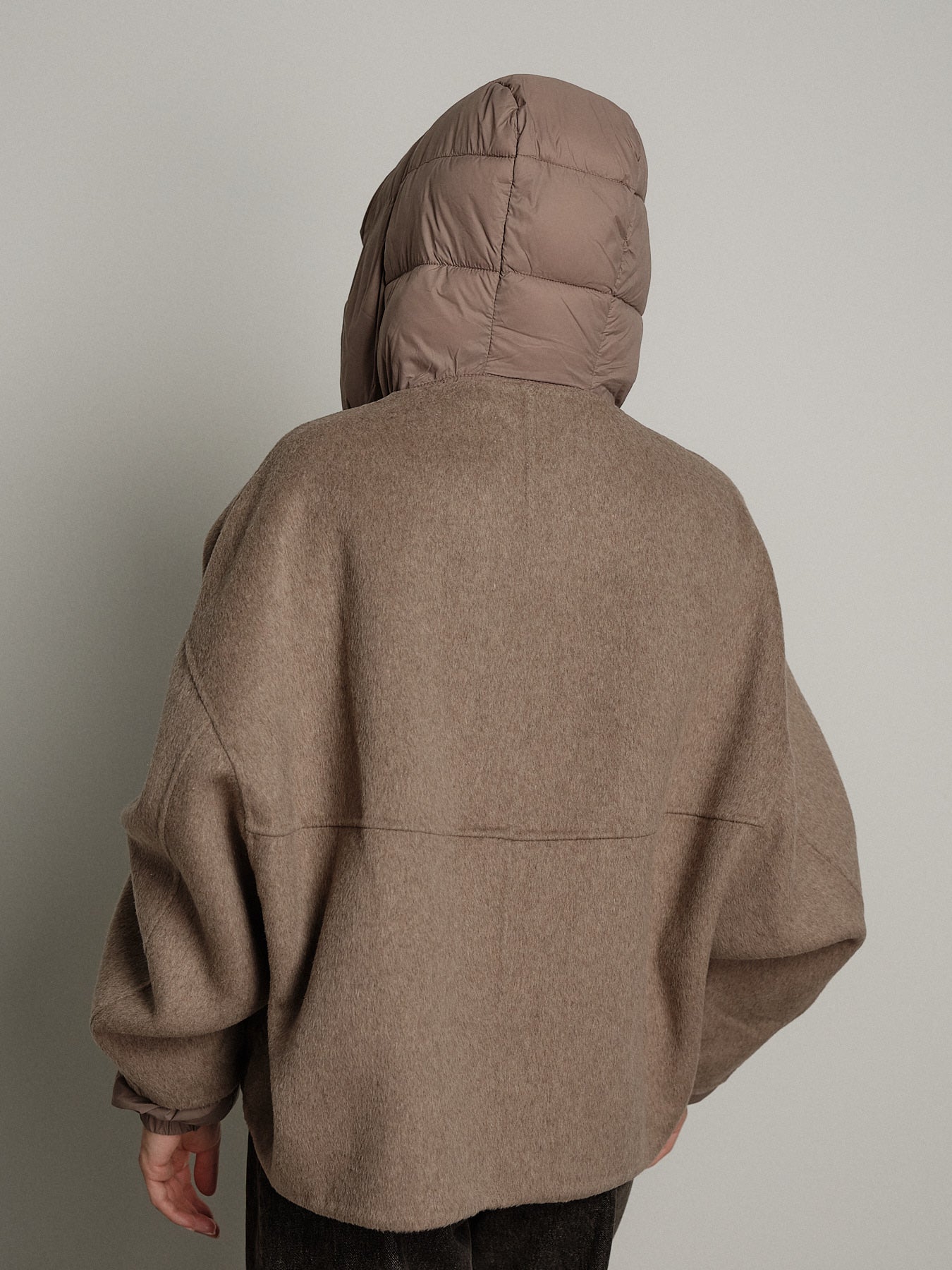 Bomber cappuccio removibile - Cammello