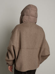 Bomber cappuccio removibile - Cammello