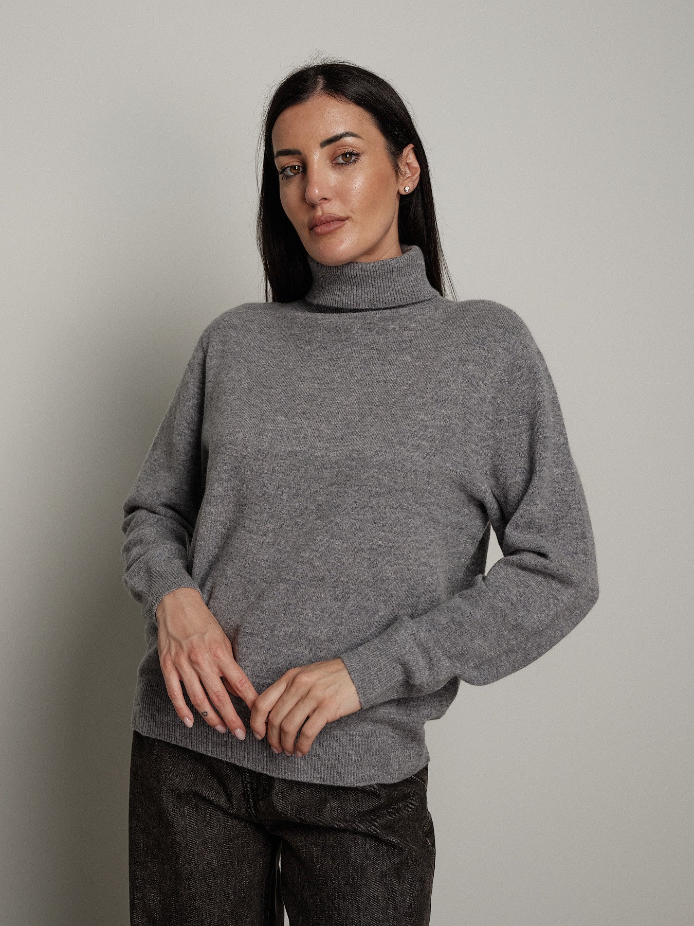 dolcevita basico pura lana - Grigio